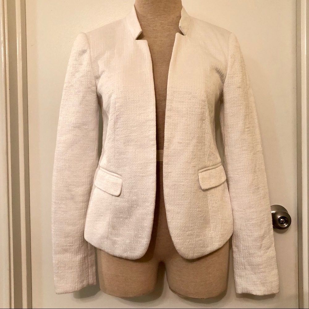 Ann Taylor LOFT White Jacket - Size 0
